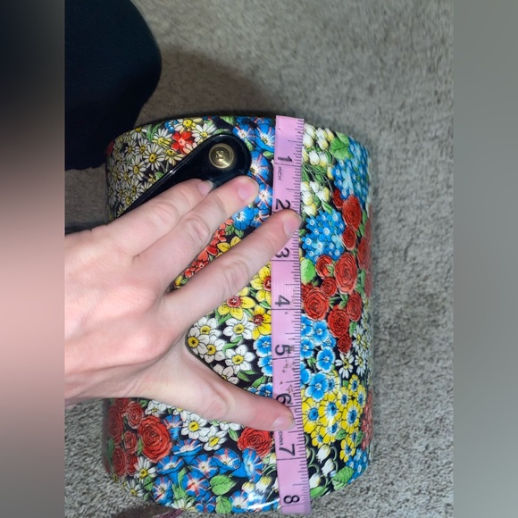 Vintage Floral Mid Century Ice Bucket - Picture 3 of 6